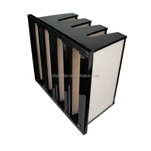 High Quality Competitive Price Filter Hepa F9 H13 H14 Abs Plastic V Bank Air Filter for Hvac System
