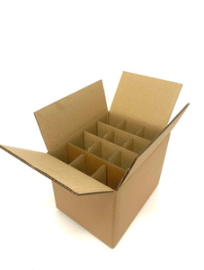 Tùy Chỉnh Có Thể Tái Chế Nâu Kính Lưu Trữ Hộp Các Tông Divider Sóng 6 <span class=keywords><strong>12</strong></span> 24 Chai Rượu Vang Vận Chuyển Bao Bì Hộp Cho Rượu Vang - Product Image 2