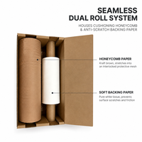 Coussinets en papier kraft pliables très résistants, antichoc, écologiques, biodégradables, recyclables, emballage cadeau, revêtement protecteur