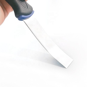 <span class=keywords><strong>Couteau</strong></span> à joint pour cloisons sèches en acier inoxydable à poignée souple de 5 pouces, qualité professionnelle, finition confortable, outil manuel pour plaques de plâtre, gyproc, plâtre - Product Image 5
