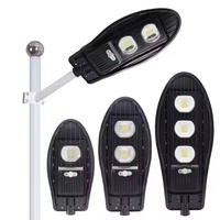Lampe solaire intégrée tout-en-un 50W-200W, radar, éclairage public, LED, corps en plastique ABS, IP65, alimentée par batterie, certifiée CE, 6000K, lumière du jour
