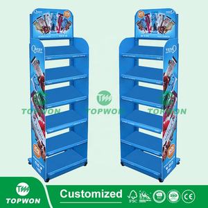 Estantes de exhibición de supermercado personalizados, estante de exhibición de piso de Metal de múltiples capas, suplemento de vitamina, soporte de exhibición de pan y pasteles - Product Image 2