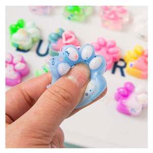 Wholesale Customized <b>Cat</b> Paw <b>Squishy</b> Toys Soft TPR Material Slow Rising Mochi Texture Kawaii Stress Ball Bulk Order Squeeze Toys - Product Image 4