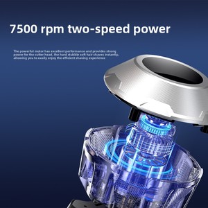 Magnetic Rotary Electric <b>Razor</b> for <b>Men</b> Cordless LED Display USB-C Charge IPX7 Waterproof Household Hotel & RV Use - Product Image 4