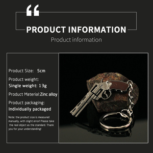 LT Miniatuur Mini Speelgoedpistool Sleutelhanger Modellen Revolver Colt <span class=keywords><strong>Python</strong></span> 357 Metaal Zink Legering 3D Aangepaste Sleutelhanger 5cm - Product Image 2