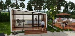 Apple Cottage with Kitchen, Solar-Powered, Waterproof, Modern Design Suitable for Warehouses, Schools, and Workshops - Product Image 1
