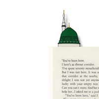 Marque-Page Islamique Unique Personnalisé en Métal, Acier ou Laiton Vierge, Motif Kaaba, Médine, Mosquée Al-Aqsa, Cadeau Musulman Religieux