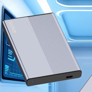 قرص صلب خارجي محمول بالجملة من نوع C USB 3.0 سعة 2 تيرابايت مع نسخة احتياطية مزدوجة آمنة، قرص صلب مكتبي من سبائك الألومنيوم بسرعة قراءة 640 ميجابايت/ثانية - Product Image 1