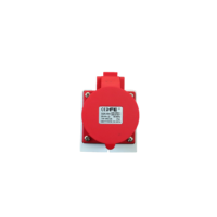 Prise et fiche électriques industrielles HFE 3P+N 3 phases 380V 32A IP44 4 broches