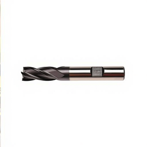 Fresa de extremo HSS-Co con recubrimiento de TiAlN, helicoidal de 30 grados, 4 filos, vástago Weldon para acabado - Product Image 2
