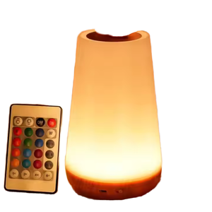 Table Lamp Bedside Lamp Garage Plastic 13 Color Changing Touch <b>Night</b> <b>Light</b> RGB Remote Dimmable USB <b>Rechargeable</b> Portable - Product Image 1