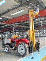 Foreuse hydraulique pour tracteur, tarière de forage de sol, machine de forage au sol