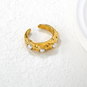 แหวนมรกตตาแมวทรงเหลี่ยมแบบไม่สมมาตรสำหรับผู้หญิง เครื่องประดับแฟชั่นสำหรับงานปาร์ตี้ - Product Image 3