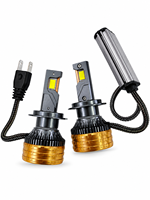 Kit de phares LED professionnels 100W 10000LM, puce à six cœurs 3570 stable 70W avec driver externe, compatible Canbus pour H4 H7 H11 9005