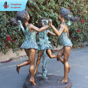 Escultura de Bronce Personalizada de Fábrica a Tamaño Real de Pareja Bailando, <span class=keywords><strong>Bailarina</strong></span> de Ballet, Dama de la Aldea del Baile, Mujer Gorda <span class=keywords><strong>Famosa</strong></span> - Product Image 5