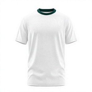 Camiseta de Hombre con Cuello Redondo y Costuras en Contraste, Manga Corta, Tejido de Punto, 100% Algodón, Personalizable con Logotipo - Product Image 4