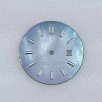 Nouveau cadran de montre lumineux vert perle pour femme de 24,5 mm pour mouvement NH05