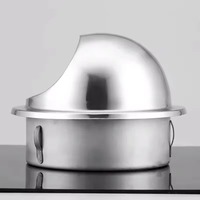 Vente en gros bouchon d'évent mural en acier inoxydable étanche bouchon de couvercle de tuyau d'air rond d'échappement pour système de ventilation