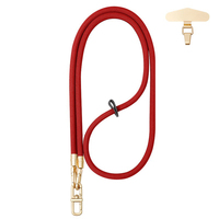 2025 nouvelles idées de produits lanière de téléphone universelle en Nylon avec crochet imprimé Jacquard Paracord support de sangle de téléphone portable