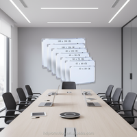 Tableaux blancs magnétiques pour l'école et le bureau avec cadre en aluminium en différentes tailles