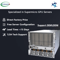 Système de serveur SuperMicro A22GA NBRT 10U AI avec NVIDIA HGX B200 8GPU et deux processeurs Intel Xeon 6900 Series Serveur GPU HGX