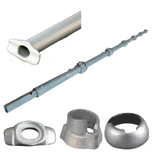 Sistema de andamios Cuplock, terminal de acero fundido personalizado, galvanizado en plata - Product Image 2