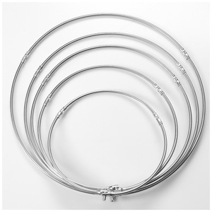 Anneau de filet de pêche pliable en acier inoxydable, 3035404550, accessoire de matériel de pêche pour filets de capture de poissons - Product Image 4