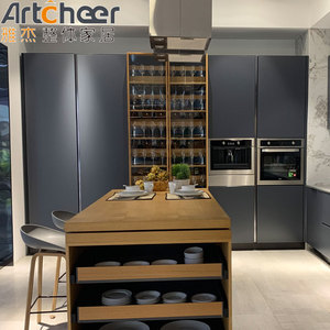 Sclearance del campione pronto per la spedizione cucina Design italiano con pietra di quarzo superiore e mobile alto includono - Product Image 2