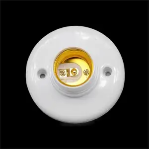 E27 LED ışık ampul tutucu yuvarlak kare uydurma soket anahtarı E27 tabanı asılı lamba soket ev için