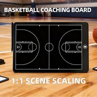 Tableau d'entraînement tactique portable pour entraîneur de basketball, personnalisable, magnétique, avec écran LCD, bloc-notes, 16 pouces, en matériau ABS 1