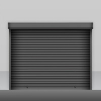 Porte de garage électrique moderne en alliage d'aluminium à isolation thermique, silencieuse, pour usage commercial, prix optimal, support OEM, directement de l'usine