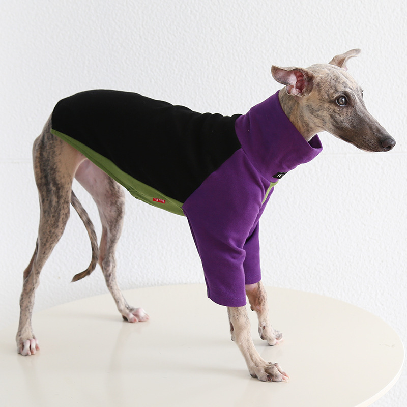 Combinaison Polaire Pour Lévrier Italien Et Whippet - Pyjama Chaud à Col Roulé, 4 Pattes - Pour L'hiver Et Les Sorties