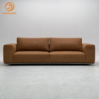 Italienische Villa Sofa garnitur Luxus moderne Leder modulare Sofa garnitur Wohnzimmer möbel Sofa