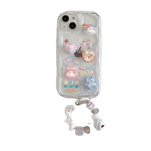 เคสโทรศัพท์ซิลิโคนเจลนุ่มลายการ์ตูนกระต่าย 17/16/15 พร้อมดีไซน์สายคล้องไอศกรีมสีรุ้ง - Product Image 5