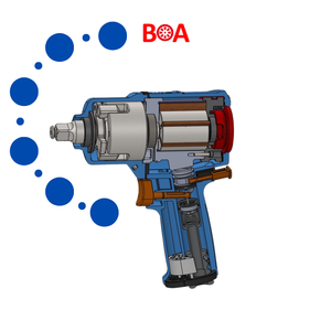 7000RPM Alta velocidad 3/4 "Llave de impacto de aire 2kg Servicio pesado - Product Image 3