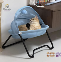 Hamac suspendu pour chat, respirant et rafraîchissant, avec housse amovible et lavable, tente d'intérieur toutes saisons pour chat, panier, vente en gros