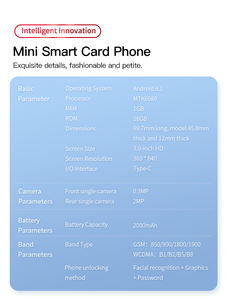 สมาร์ทโฟนพกพาขนาดเล็ก ราคาประหยัด มือถือขนาดกะทัดรัด หน้าจอเล็ก ระบบแอนดรอยด์ รองรับ VoLTE - Product Image 6