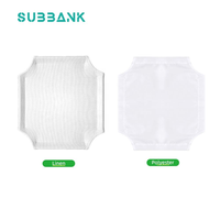 Coussin pour animaux de compagnie en bois personnalisé Subbank, nid en lin vierge pour sublimation, lits détachables et lavables pour chiens et chats, pour impression par transfert thermique