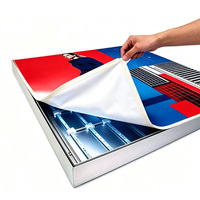 Cadre de boîte lumineuse en aluminium extrudé anodisé sur mesure, ODM en gros pour publicités commerciales intérieures en centres commerciaux