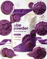 Poudre d'Ube de Haute Qualité, Extrait de Patate Douce Violette, Colorant Alimentaire Naturel pour la Pâtisserie et les Boissons
