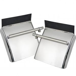 Ensemble de panneaux d'aile en acier inoxydable 430 avec support de tube, support de garde-boue pour semi-camion - Product Image 1