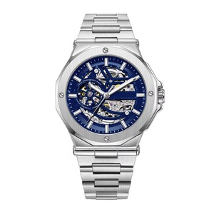 Montre mécanique pour homme DK&<span class=keywords><strong>YT</strong></span> en acier inoxydable rose doré, étanche, chronographe sportif lumineux, mode Reloj Para Hombre - Product Image 2