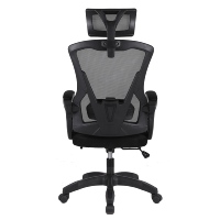 Chaise de bureau ergonomique en maille avec massage, réglable, cadre en nylon, base 5 étoiles, accoudoirs inclinables, roulettes, design moderne pour la maison
