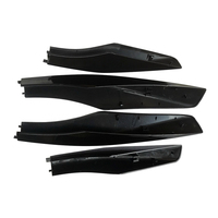 Pour Lexus RX350 RX400h RX330 2003-2005 2006 2007 2008 2009 Noir ABS Barre De Toit Rail Fin Protection Couverture Shell remplacer 4PCS