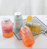 Bouteilles de jus de fabricant pour pot de jus d'animal de compagnie avec paille bouteille en plastique jetable bouteille en plastique pp