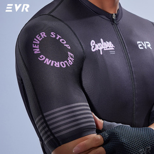 EVR Zomer Aangepaste Fietsjersey Heren Nieuwe Korte Mouw Geprinte Top Snel Droogende Hoge Kwaliteit Racefiets Lage MOQ Fietsjersey - Product Image 5