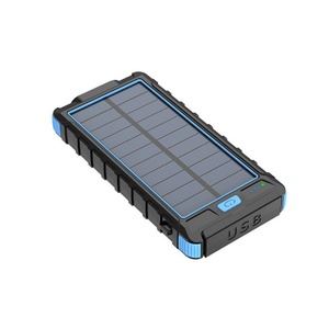 Batterie Externe Solaire 10000mAh avec Affichage Lumineux, Charge Rapide PD/QC, Logo Personnalisable, pour Camping - Product Image 3