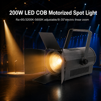 Projecteur LED COB motorisé 250W, profilé, RGB Ra>95, DMX512, zoom linéaire électrique, éclairage de scène, de conférence et de studio