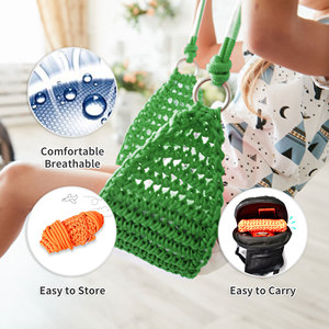 Columpio de Malla Ropecube - Asiento de Columpio de Cuerda Tejido a Mano para Niños, para Jugar en Interiores y Exteriores, Altura Ajustable, Silla Colgante para Árbol - Product Image 4