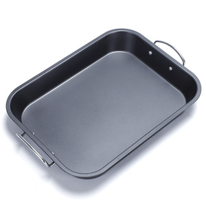 Square Non-Stick Baking Pan Carbon Steel Thickened Double Handle Cake Pans For Grilling Fish Baking Dishes - Product Image 5